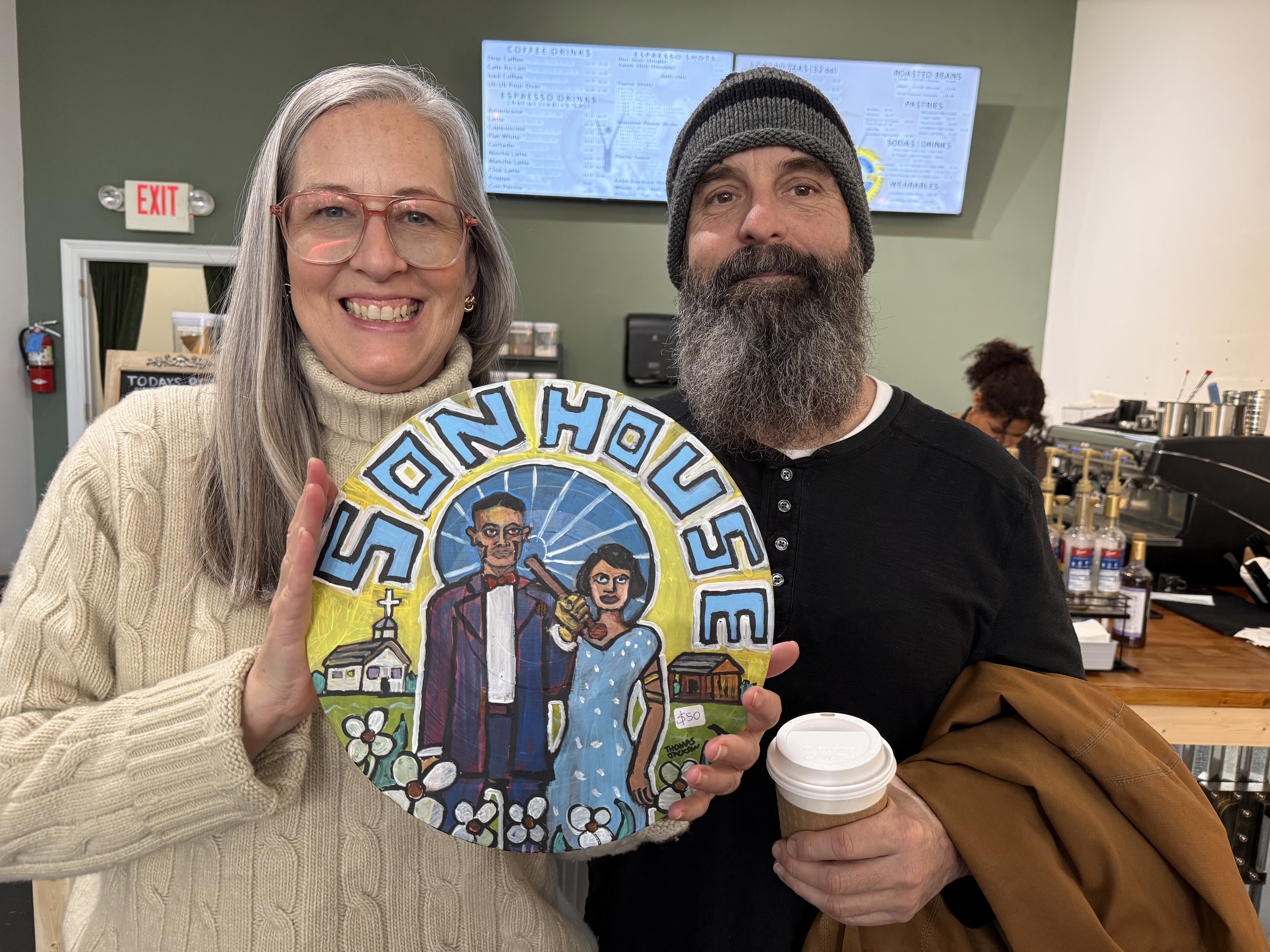 Guests sharing local art at eYrthBeat